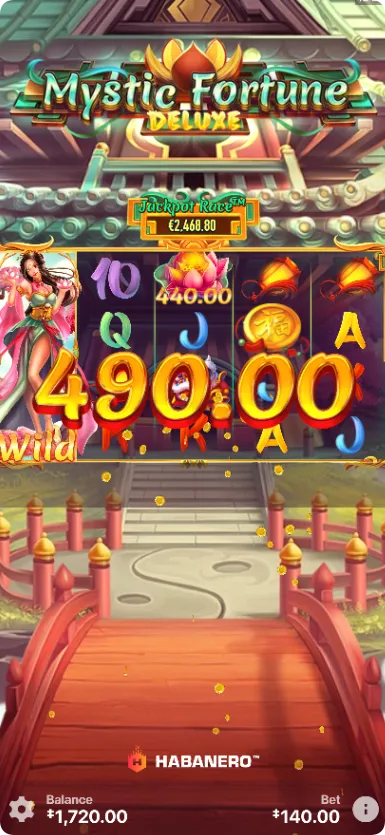 Winning spin Mystic Fortune Deluxe